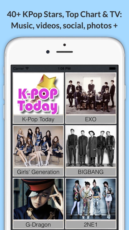 KPop Starz: Real-time Chart & K-Pop Radio + Videos, Music, Photos, Social & News