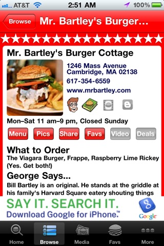 Burger GPS screenshot 3