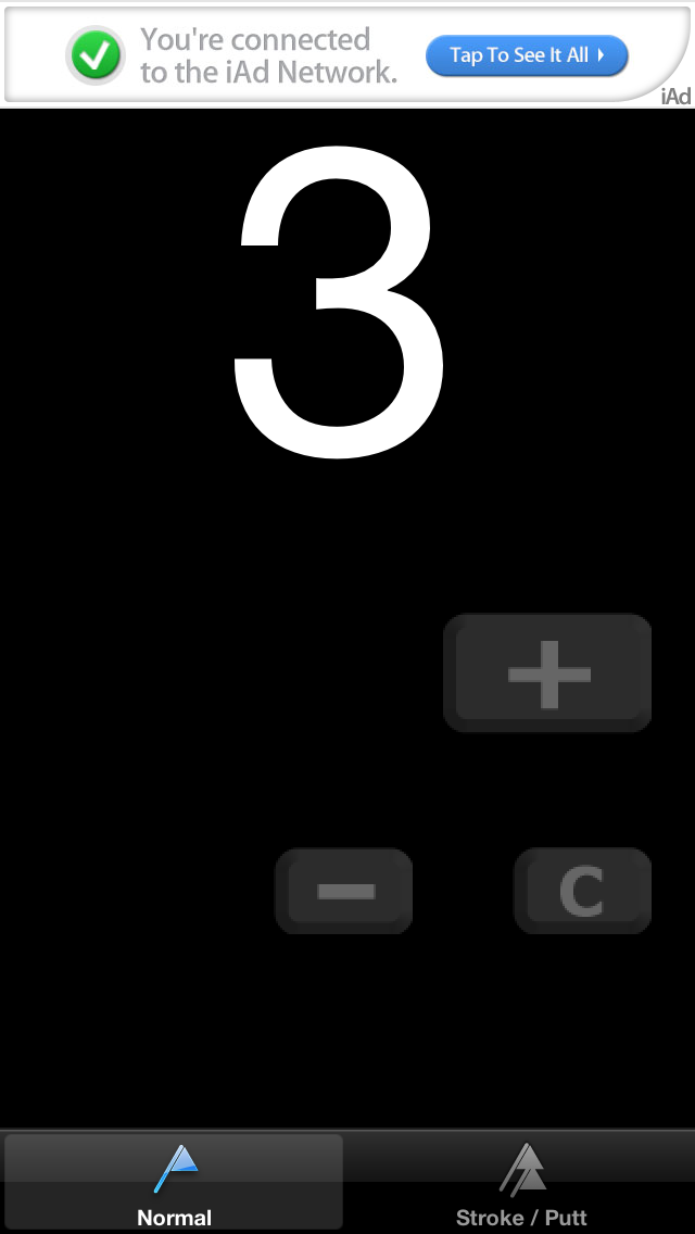 GolfCounter iPhone screenshot 1 - Sports app