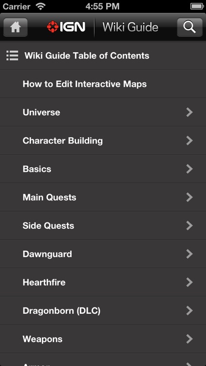 IGN App For Elder Scrolls V: Skyrim