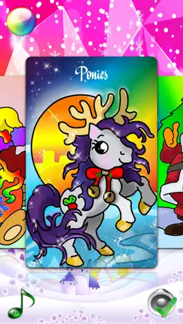 Game screenshot Christmas Coloring Pages for Girls & Boys with Santa & New Year Nick - Pony Painting Sheets & Fashion Papa Noel Games for my Little Kids, Babies & jr Brats apk