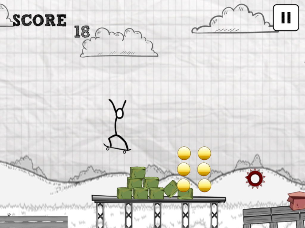 Awesome Skater Stickman
