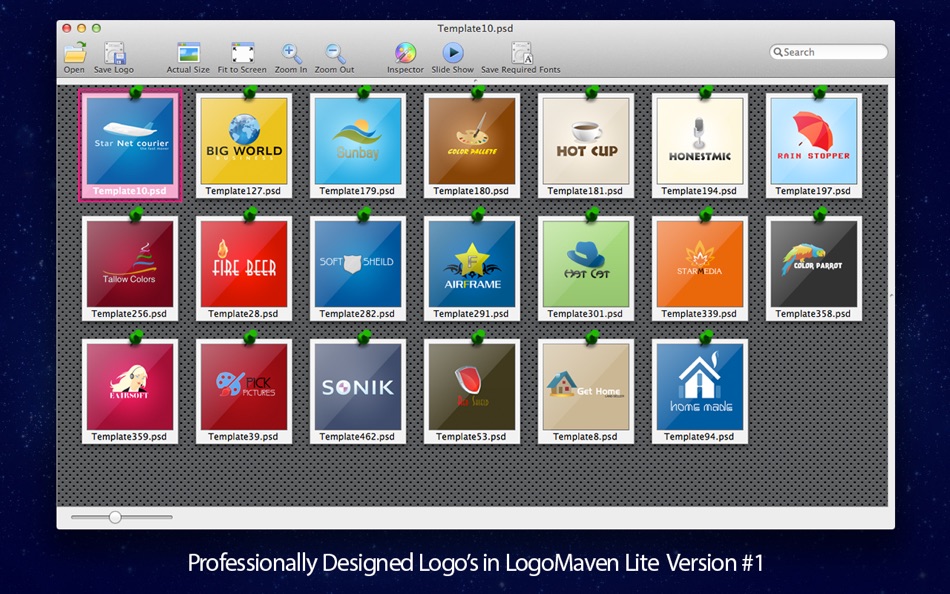 #5. Logo Templates for PhotoShop (macOS) Podle: AppMaven, LLC