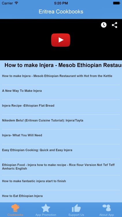 Eritrea Cookbooks - Video Recipes