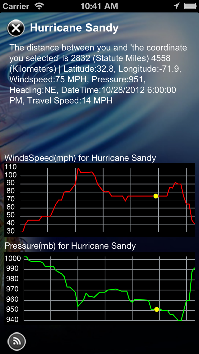 Hurricane Tracker By HurricaneSoftware.com's - iHurricane Pro Screenshot
