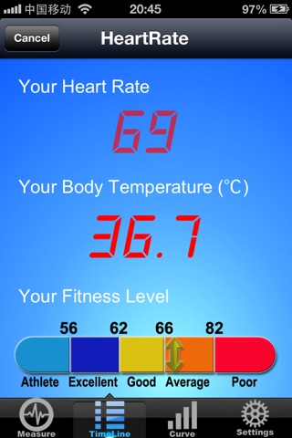 Measure Temperature & Heart Rate + screenshot 3