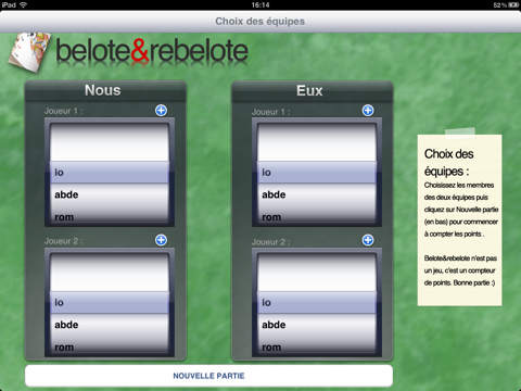 Belote et rebelote screenshot 2