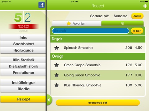 5:2 Recipes for iPad screenshot 3