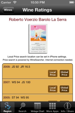 Wine Experts Rating (Italy Wines) screenshot 3