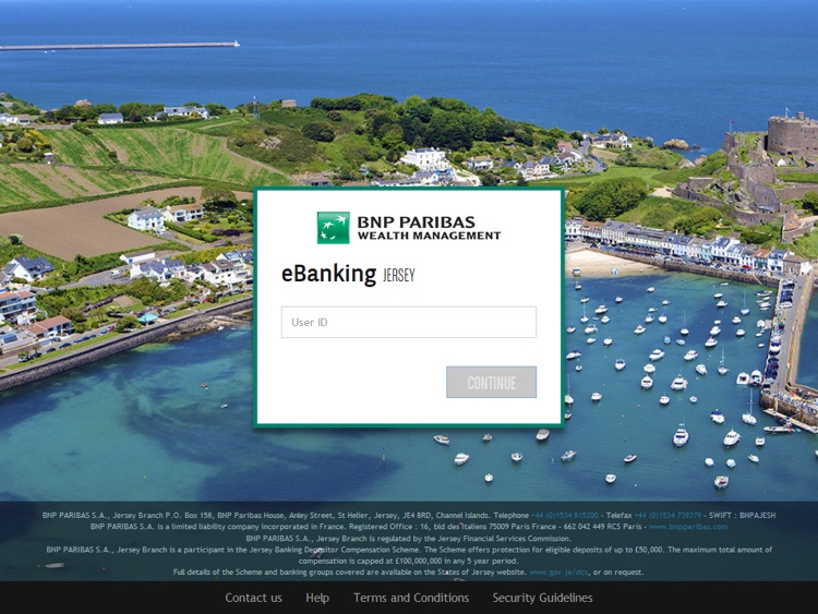 BNP Paribas Wealth Management Jersey eBanking