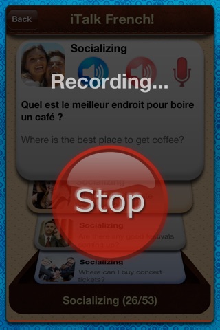 iTalk French! conversational: record and play, learn to speak fast, vocabulary expressions and tests for english speakers screenshot 4
