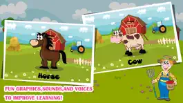 Game screenshot Farm Animals Toddler Preschool FREE - All in 1 Educational Puzzle Games for Kids apk