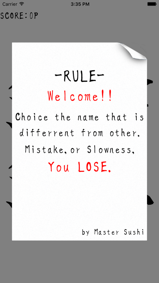 #2. Difference of Sushi-Spot the difference characters (iOS) 由: kiwamu imamura