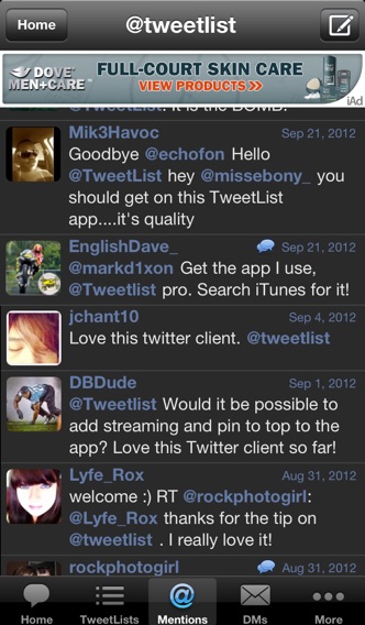 TweetList for Twitter screenshot1