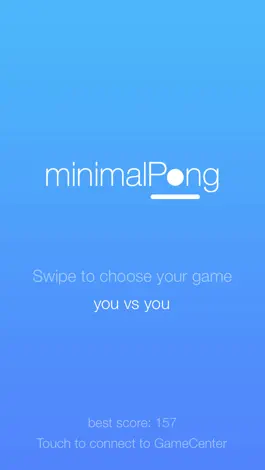 Game screenshot minimalPong apk