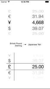 World Currency Converter - money calculator converter, exchange rates & live rate chart pro (convert Dollars, Euros, Bitcoin and many more!) screenshot #3 for iPhone