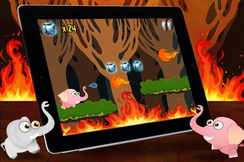 Baby Elephant Troubles - Crazy Fire Rescue Run screenshot 2