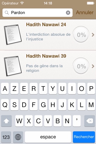 Hadiths Nawawi Français, Arabe screenshot 4