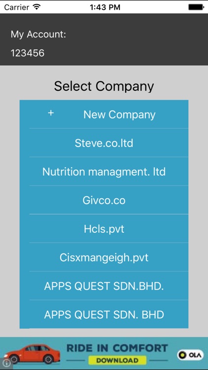 easy count - account manager