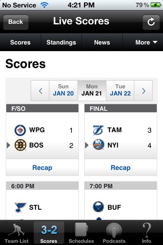 Hockey Radio & Live Scores + Highlights screenshot 3