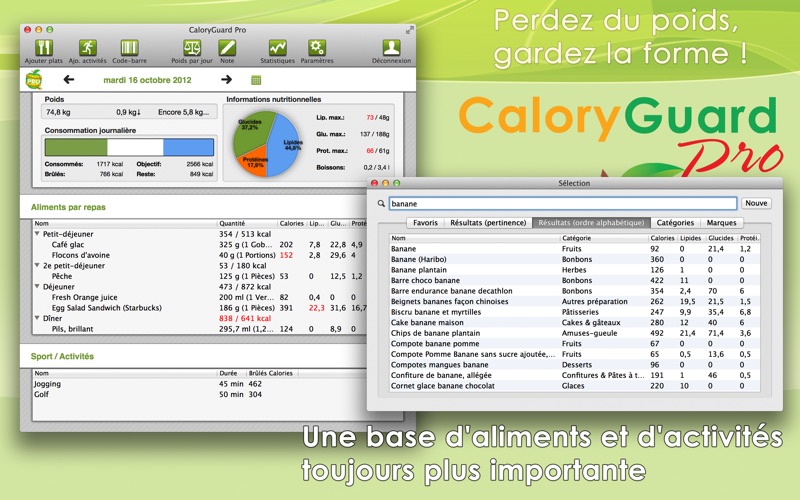 Screenshot #2 pour CaloryGuard Pro