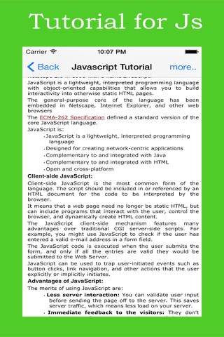 Tutorial for Java Script screenshot 2