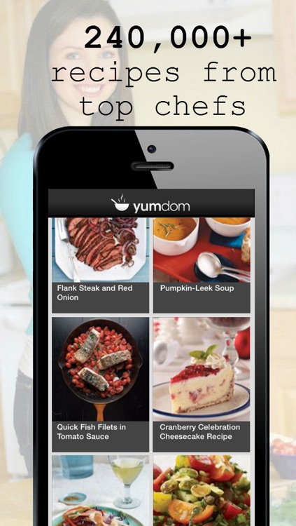 YumDom: Free tasty recipes for your diet, allergy, and nutrition needs from rustic to gourmet  by top chefs
