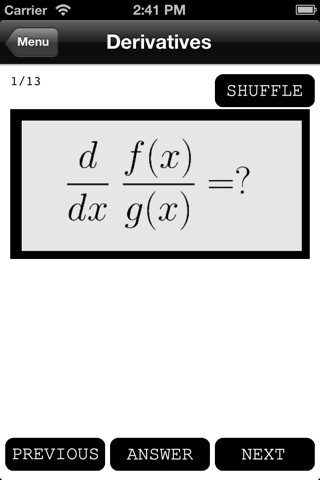 Exploring Mathematics: Calculus Flash Cards screenshot 2