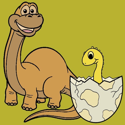 Paintbrush skills with Dinosaurs iOS App