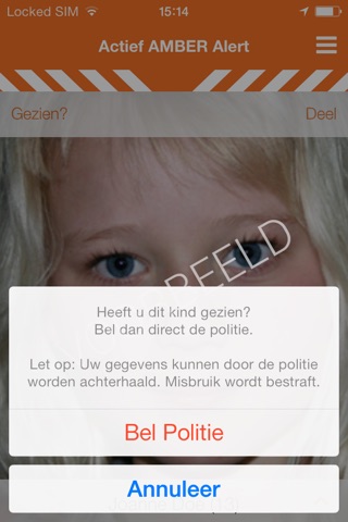 AMBER Alert Nederland App screenshot 2