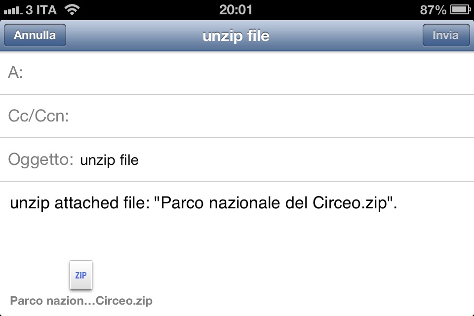 unzip + zip & send screenshot 4