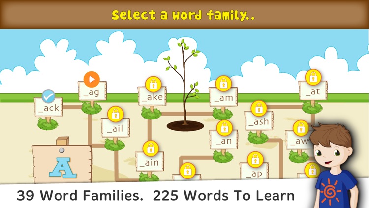 Bud's Rhyming Words - Kids learn word families, CVC, short & long vowel words screenshot-3