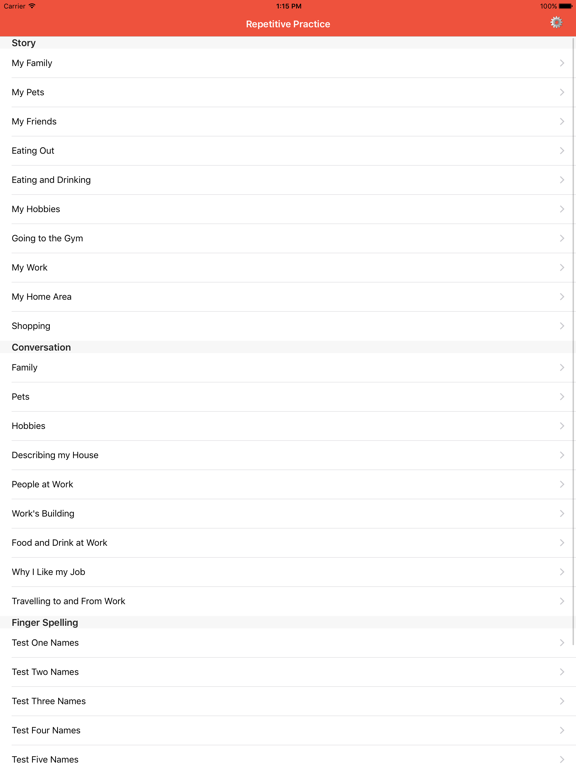 Screenshot #4 pour BSL Level 1 Receptive practice