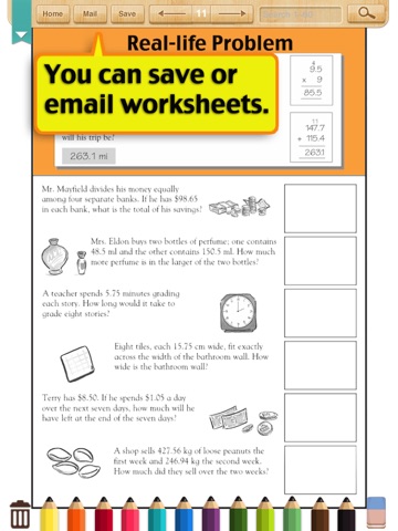 Kids Math-Word Problems Worksheets(Grade 4) screenshot 3