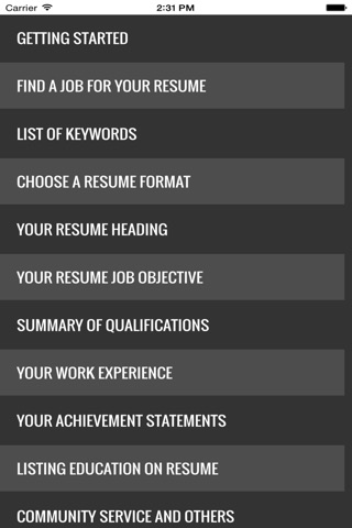 Guide to writing the perfect Curriculum Vitae (Résumé) screenshot 4