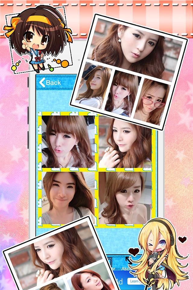 Beauty Sticker Frame editor screenshot 2