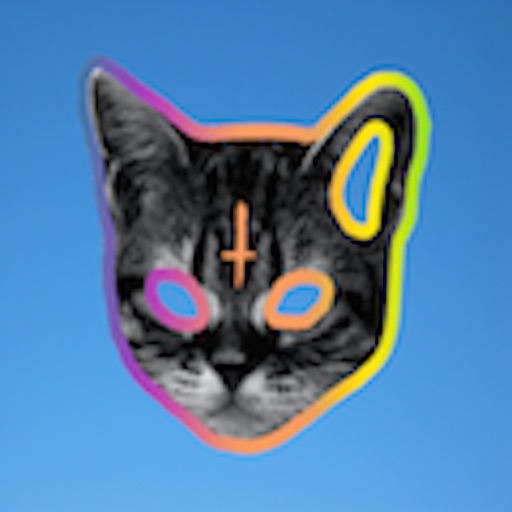 Flying Tron Cat icon