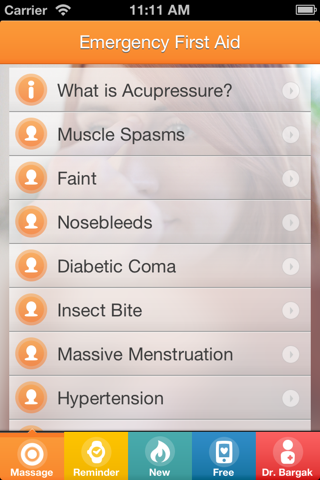 Emergency First Aid - Instant Acupressure Self-Help With Blood Pressure, Diabetes, Breathing, Muscle Cramp, Insect Bite, Anxiety and many more using Chinese Massage Points - BASIC Trainer screenshot 2