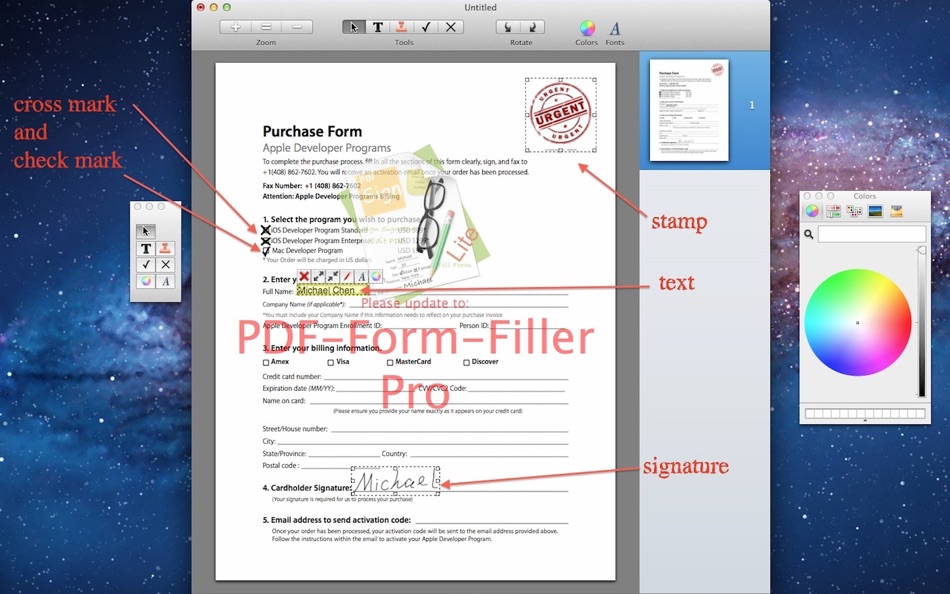 PDF-Form-Filler Lite - 2.2.3 - (macOS)