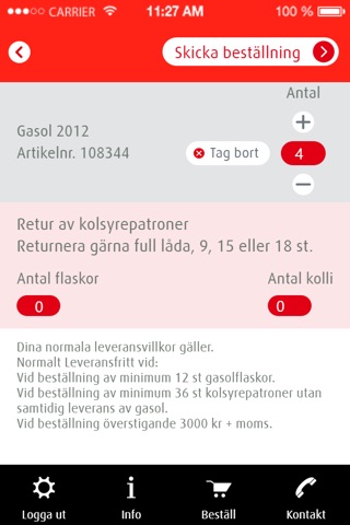 MyAGA Beställningsapp - Sverige screenshot 4