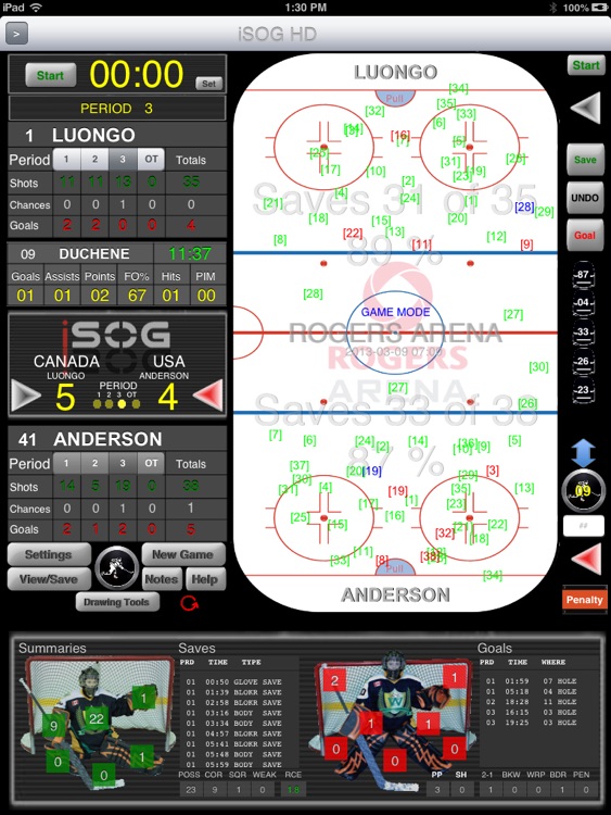 iSOG HD PRO Goalie & Player Stats Utility