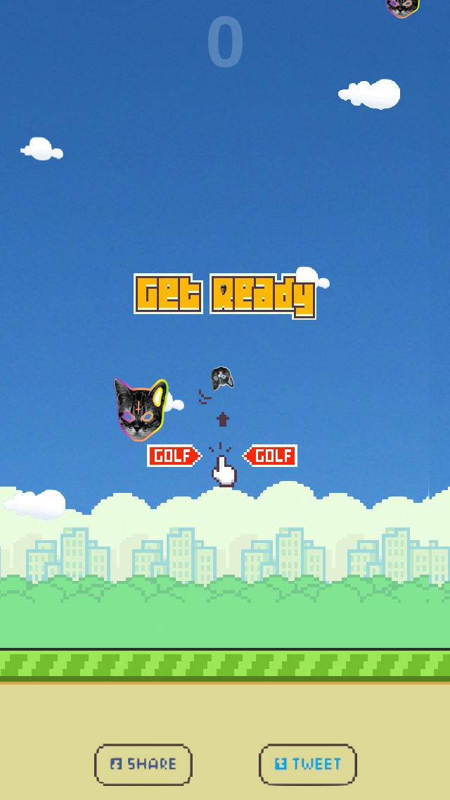 Screenshot #1 for Flying Tron Cat