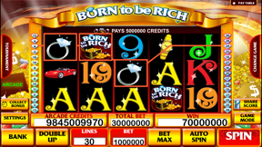 Born to be Rich Slot Machine screenshot