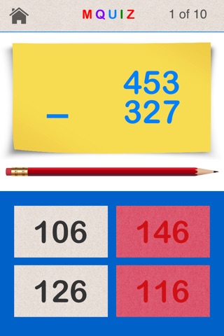 MQuiz Three-Digit Numbers Addition and Subtraction - Mental Math Quiz screenshot 4