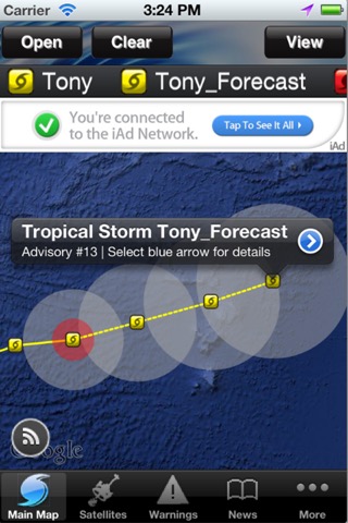 Hurricane Tracker By HurricaneSoftware.com's - iHurricane Freeのおすすめ画像1