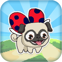 Le Pugbug Fly -  Adventure Run of a Tiny Flying Puppy Pug Ladybug