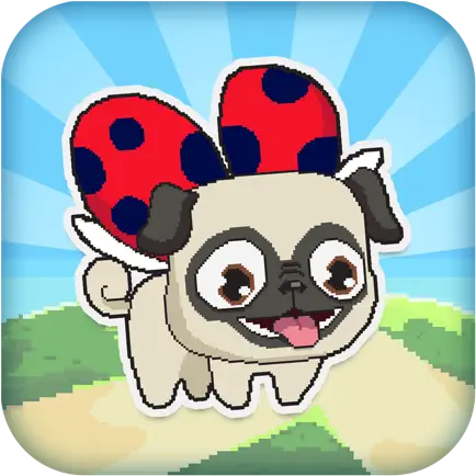 Le Pugbug Fly! -  Adventure Run of a Tiny Flying Puppy Pug Ladybug Cheats