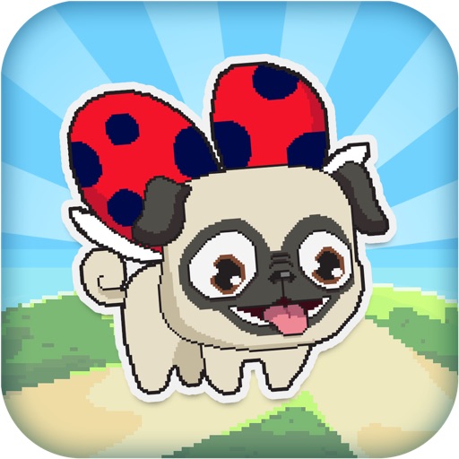 Le Pugbug Fly! -  Adventure Run of a Tiny Flying Puppy Pug Ladybug icon