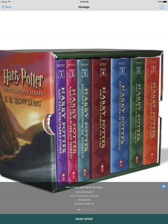 BuddyExpress™ - Social Shipping iPad screenshot 3 - Travel app