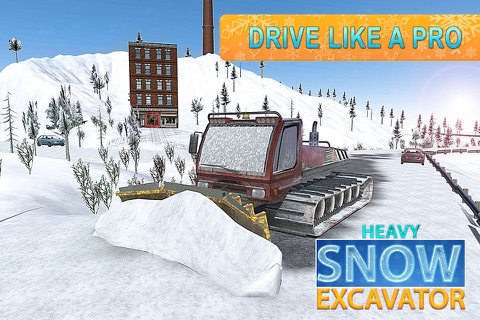 Heavy Snow Excavator Truck Simulator 3D – Real Backhoe Simulation Game screenshot 3